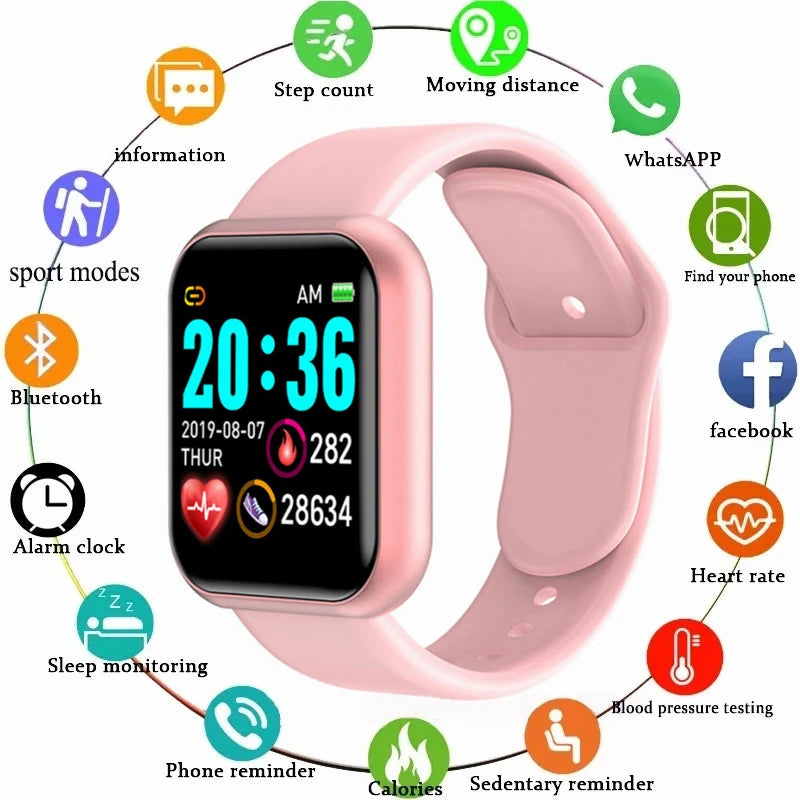Multifunctional Smart Watch Men Women Bluetooth Connected Phone Music