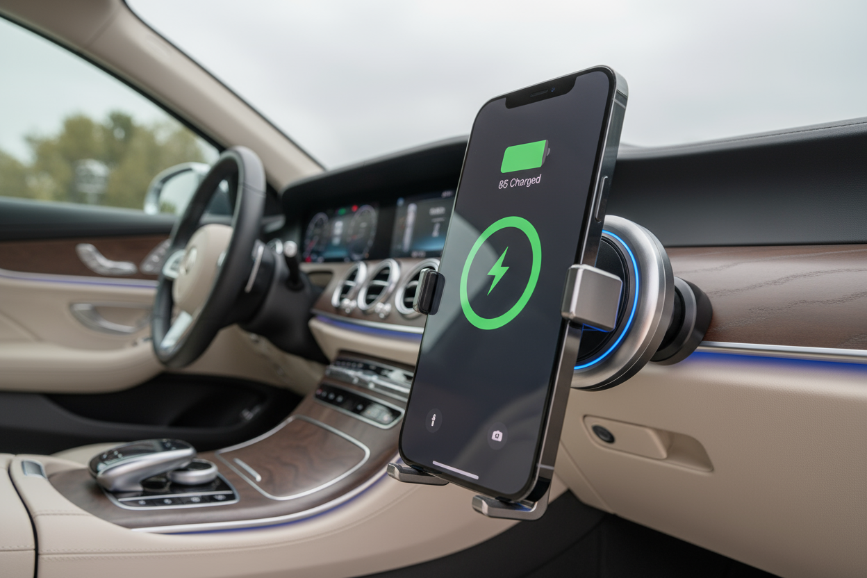 Magnetic Wireless Charger Car Mount Holder For iPhone 12 13 14 Pro Max video